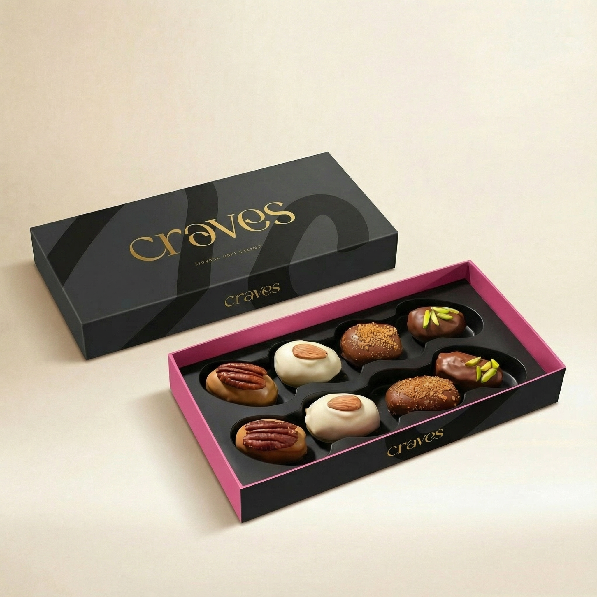 Dates in Chocolate Box (8 pcs)