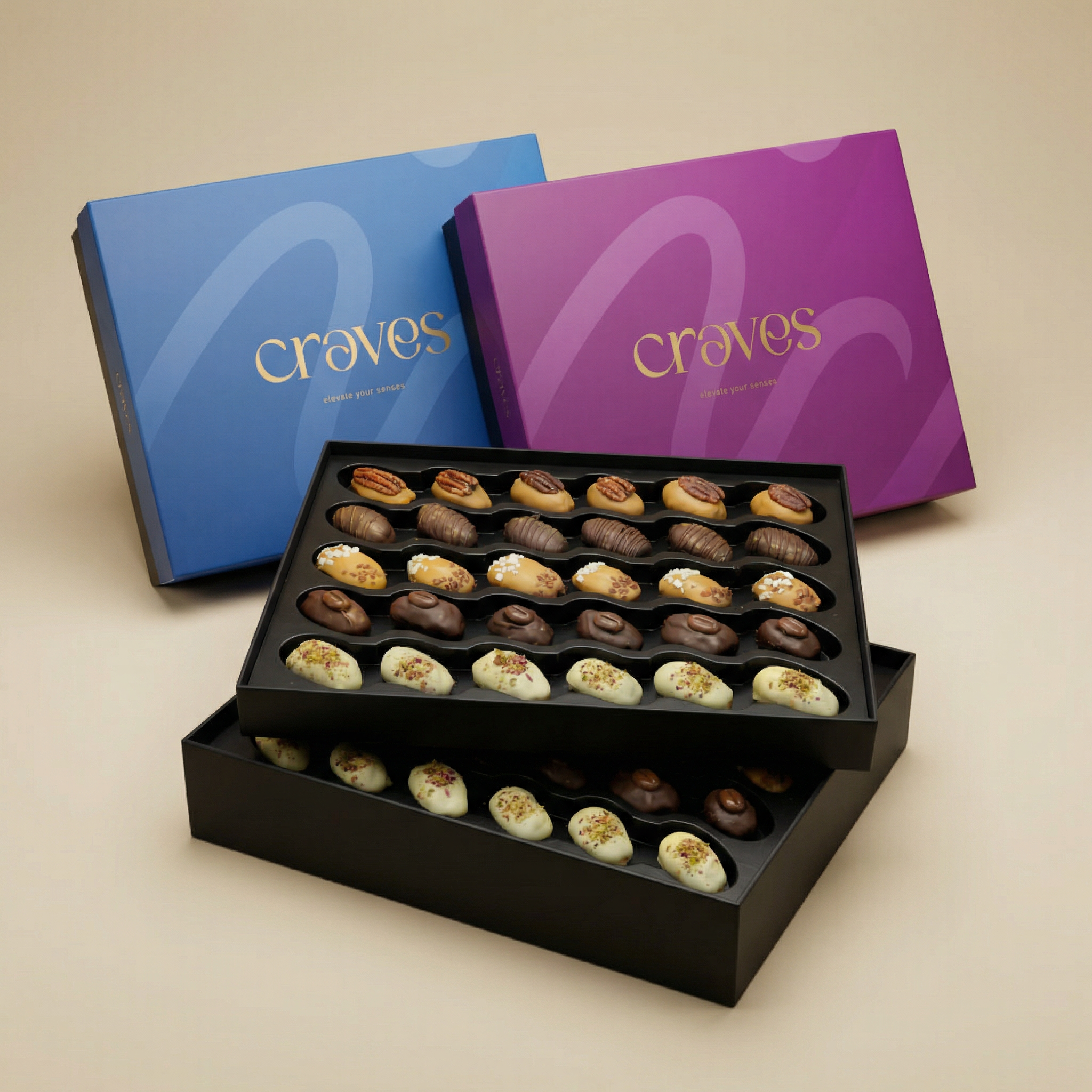 Dates in Chocolate Box (60 pcs)