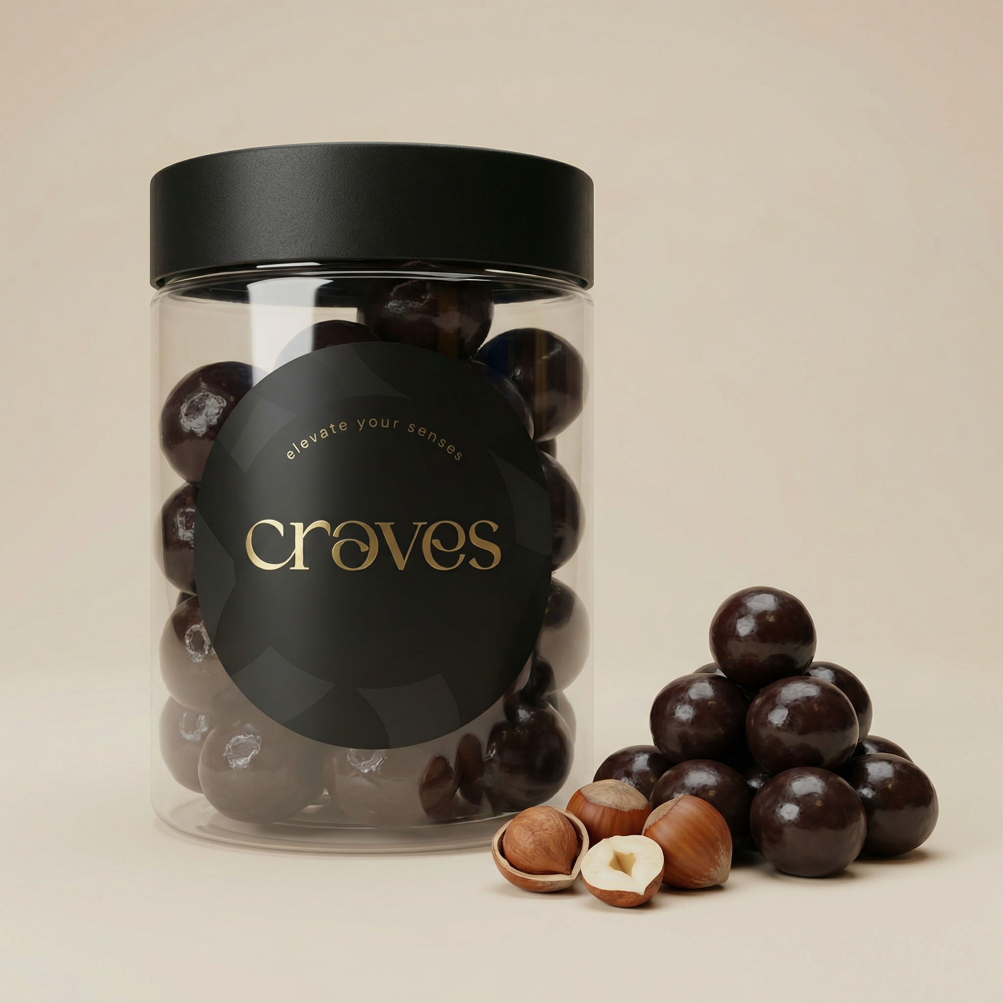 Sugar-Free Dark Chocolate Hazelnuts Dragée